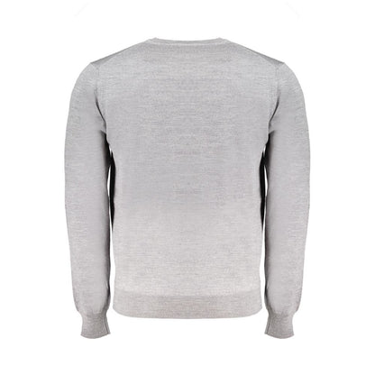 Harmont & Blaine Gray Wool Sweatshirt Harmont & Blaine