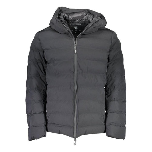 U.S. POLO ASSN. Black Elastane Mens Jacket US-4080-IT56 | 3XL