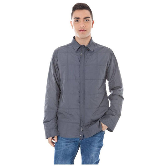 Calvin Klein Gray Polyester Men Jacket CA-4933-IT46 | S