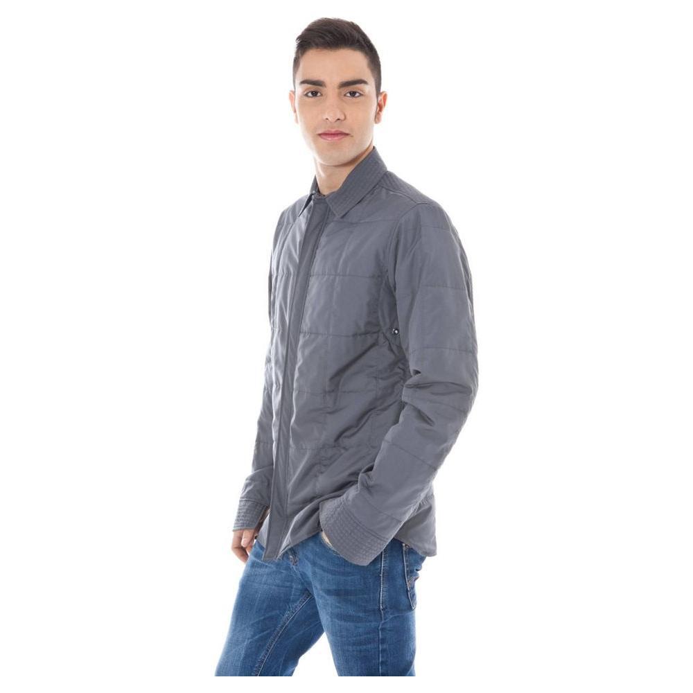Calvin Klein Gray Polyester Men Jacket CA-4933-IT46 | S