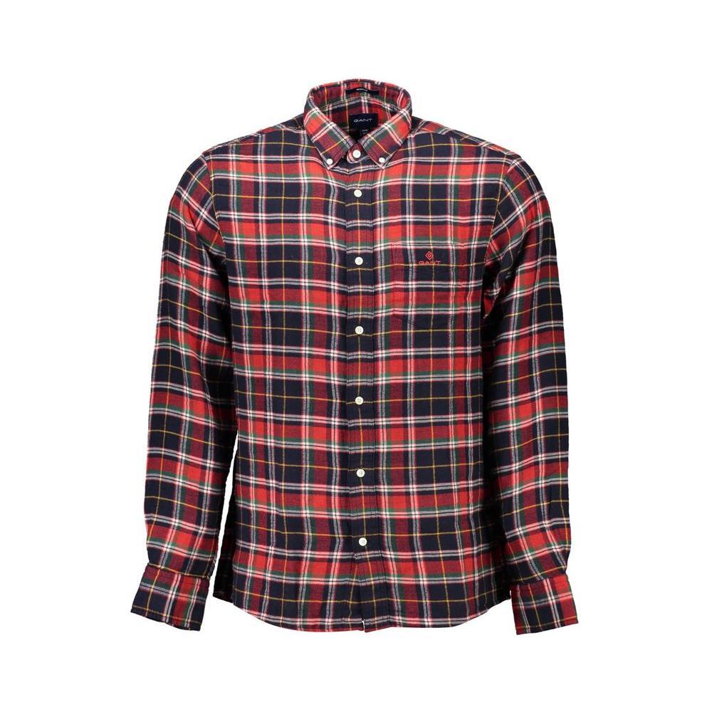 Gant Red Cotton Men Shirt GA-9076-S