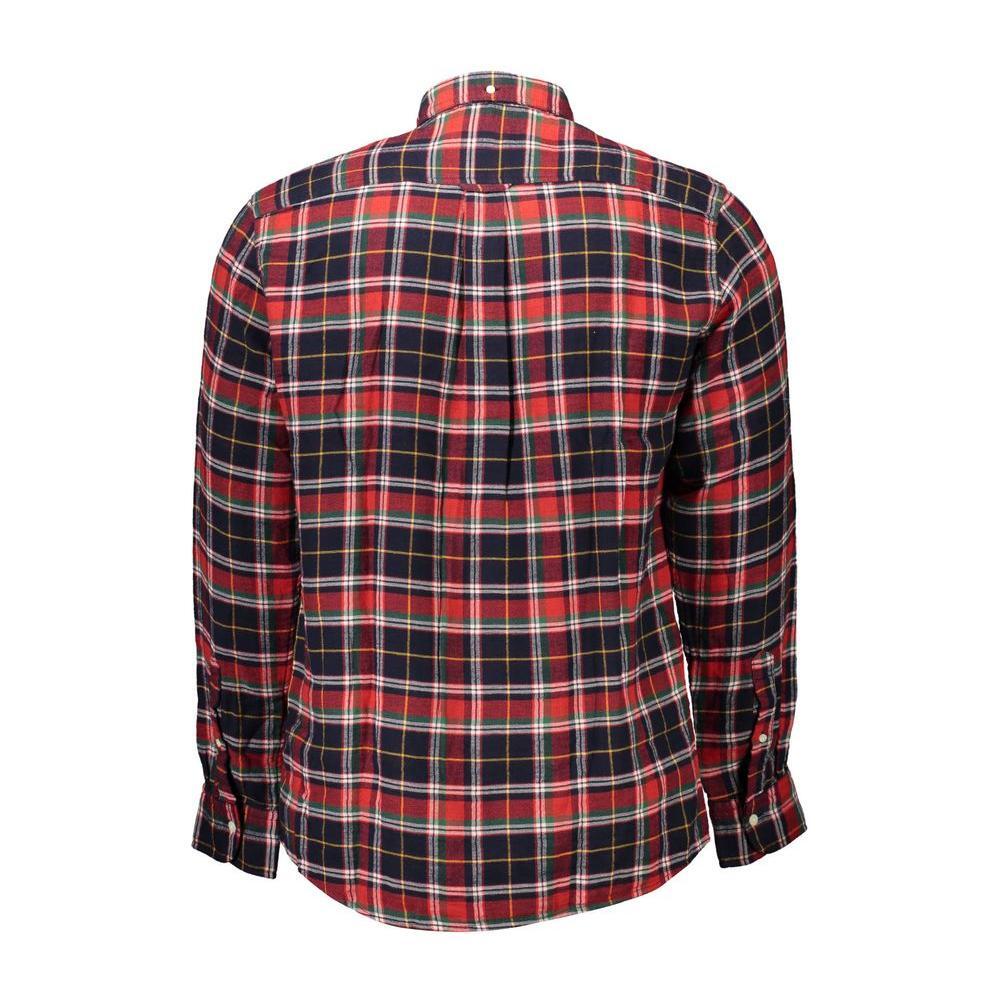 Gant Red Cotton Men Shirt GA-9076-S