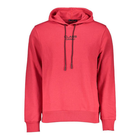 Cavalli Class Red Cotton Men Sweater CA-10551-XL
