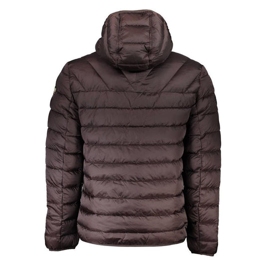 Napapijri Brown Polyamide Men Jacket NA-21678-S