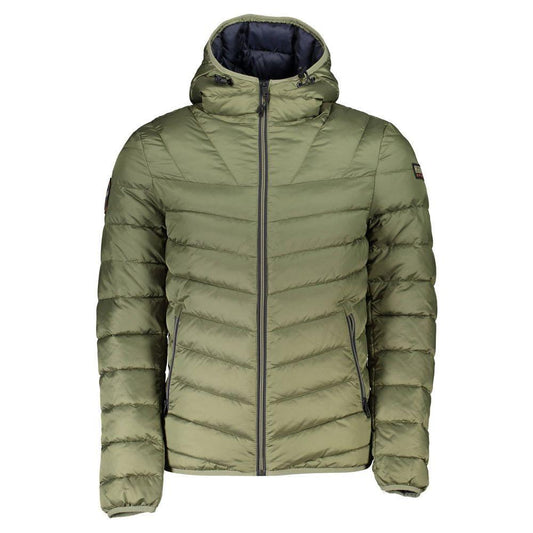 Napapijri Green Polyamide Men Jacket NA-21679-XS