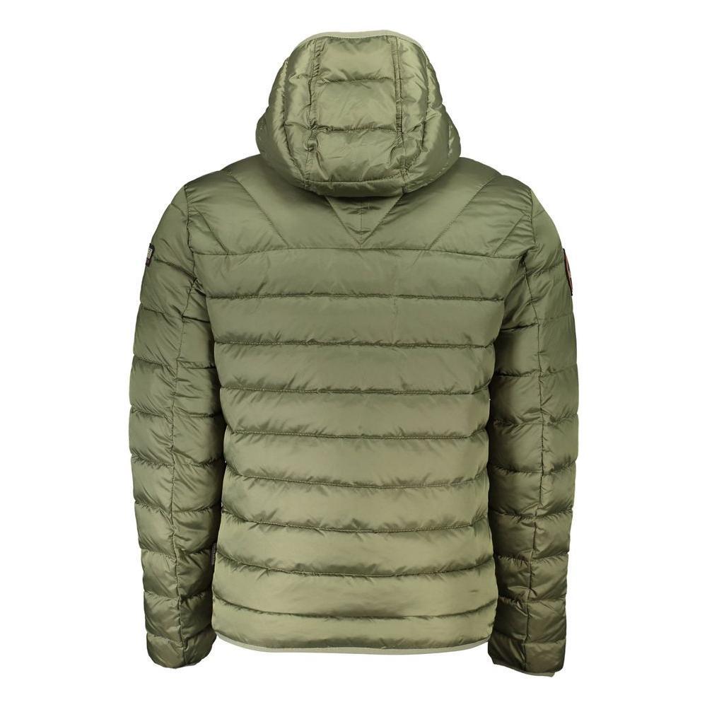 Napapijri Green Polyamide Men Jacket NA-21679-XS