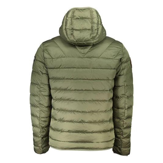 Napapijri Green Polyamide Men Jacket NA-21679-XS
