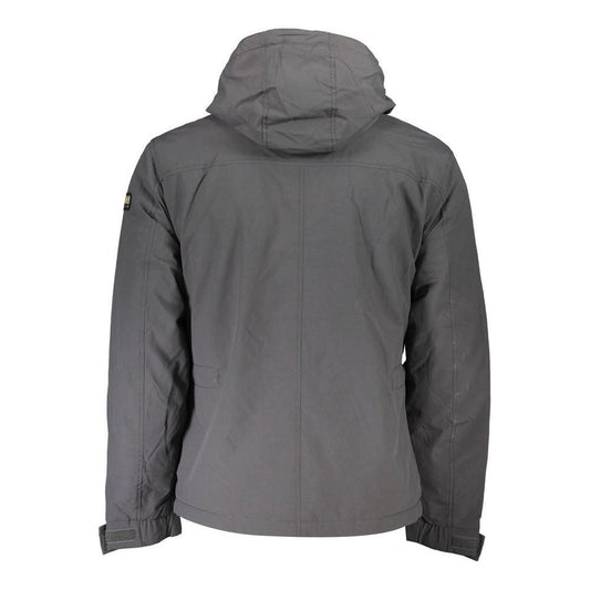Napapijri Gray Polyamide Men Jacket NA-21696-XS