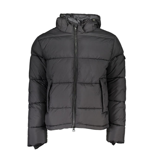 North Sails Black Polyester Mens Jacket NO-23409-XL