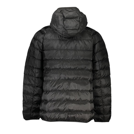Tommy Hilfiger Elegant Black Hooded Jacket TO-27361-XL