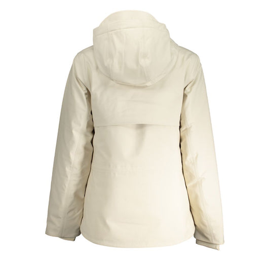 K-WAY Beige Polyester Jackets & Coat KW-30643-S