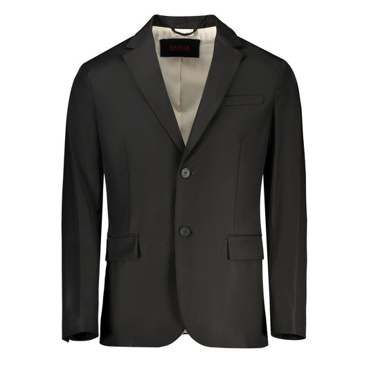 Guess Jeans Black Cotton Jacket GU-32258-S