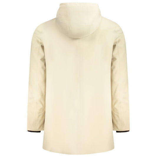 K-WAY Beige Polyester Men Jacket KW-34237-XXL