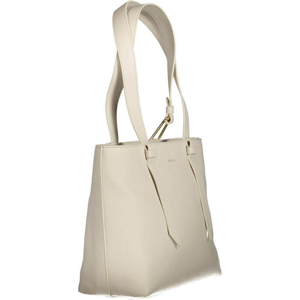 Front view with bag zipped and handles upright.