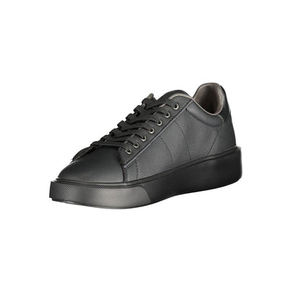 Blauer Black Polyester Low Top Sneakers Blauer