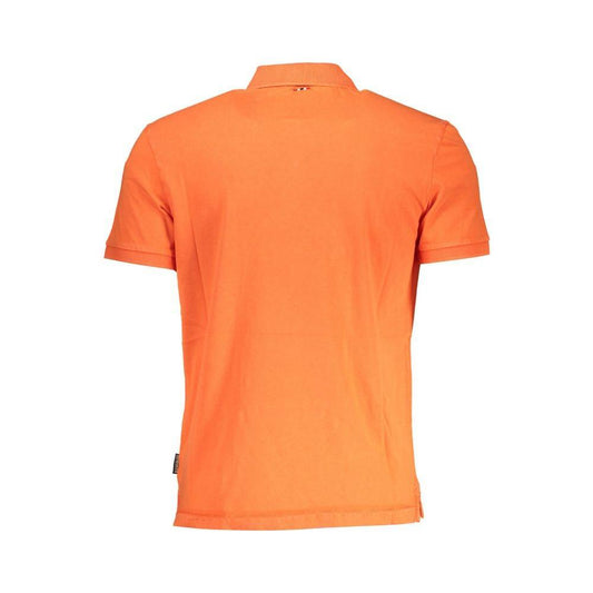 Napapijri Red Cotton Men Polo Shirt NA-19593-S