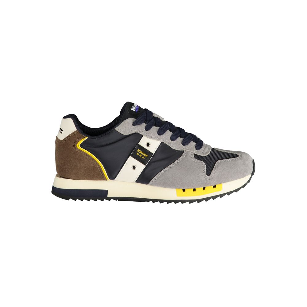 Blauer Gray Polyester Athletic Sneakers Blauer