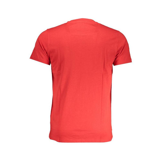 Cavalli Class Red Cotton T-Shirt CA-28589-M