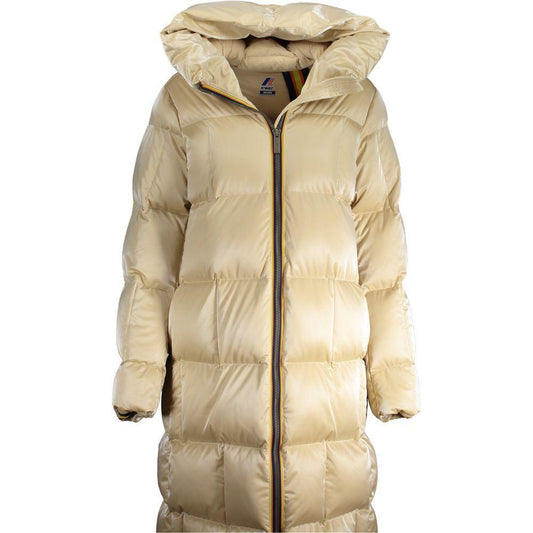 K-WAY Beige Polyester Jackets & Coat KW-30668-L