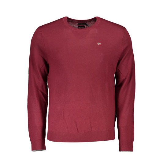 Napapijri Red Fabric Men Sweater NA-25336-XL