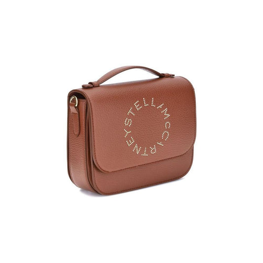 Stella McCartney Logo Flap Bag Eco Embossed Grainy Alter