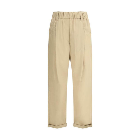 Brunello Cucinelli Cotton Elasticated Pants BR-M0H93P8907C2871-48