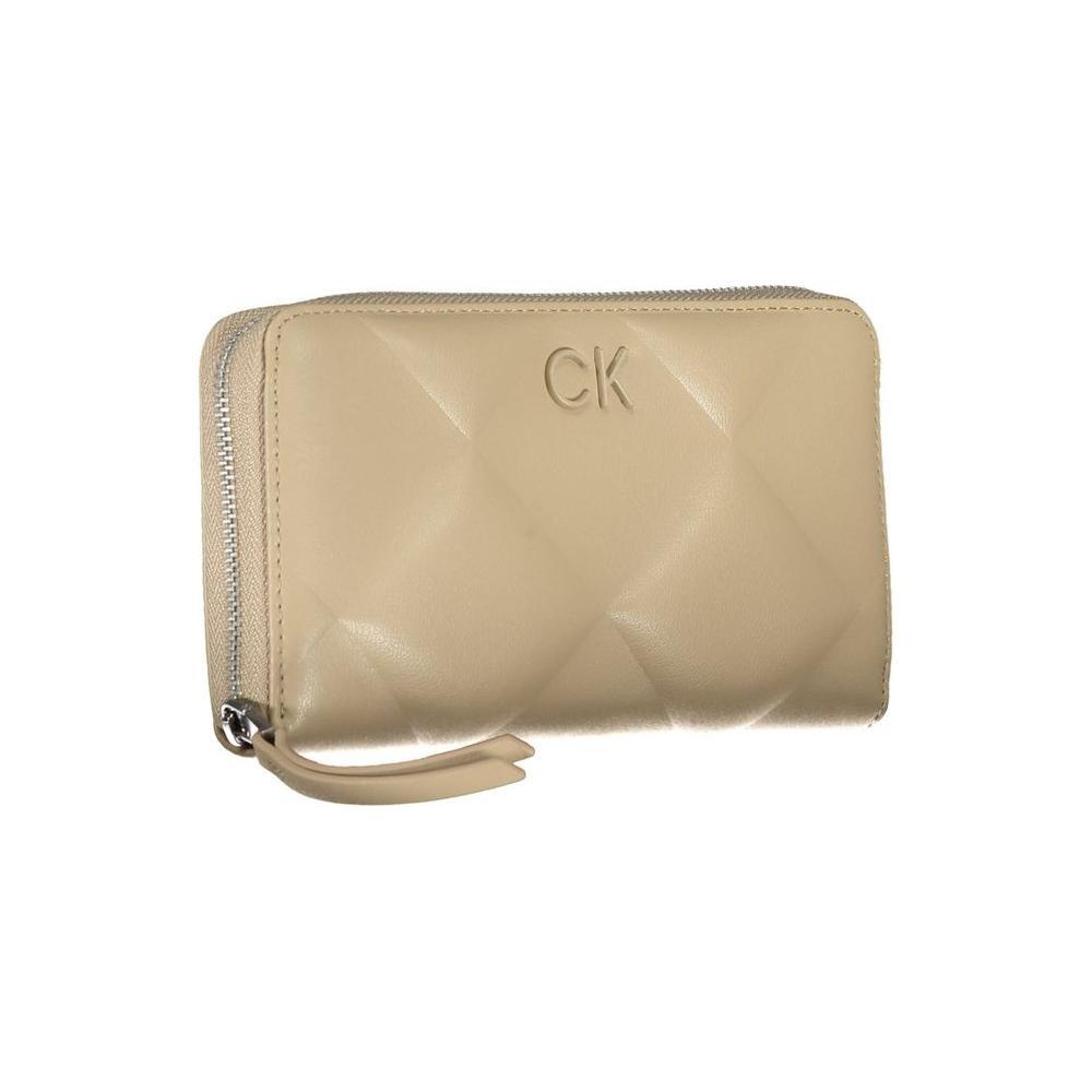 Calvin Klein Elegant Beige Multi-Compartment RFID Wallet CA-26292