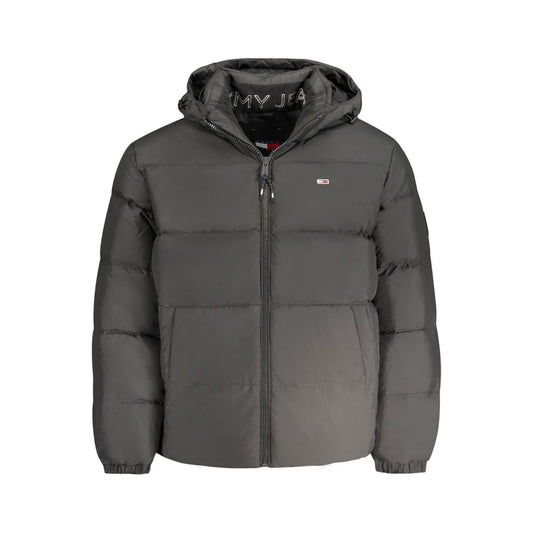 Tommy Hilfiger Black Polyester Men Jacket TO-33216-XXL