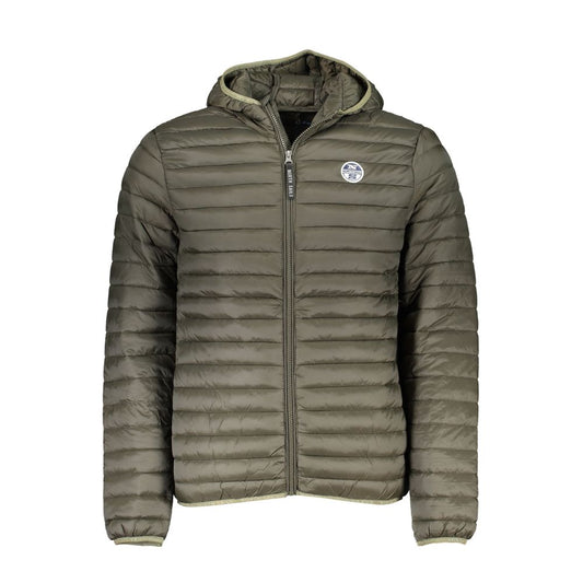 North Sails Green Polyamide Men Jacket NO-23201-XXL