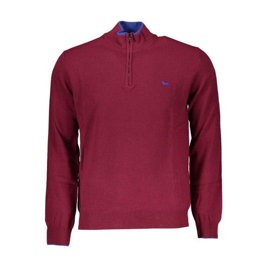 Harmont & Blaine Elegant Half-Zip Sweater with Embroidery Detail HA-23563-L