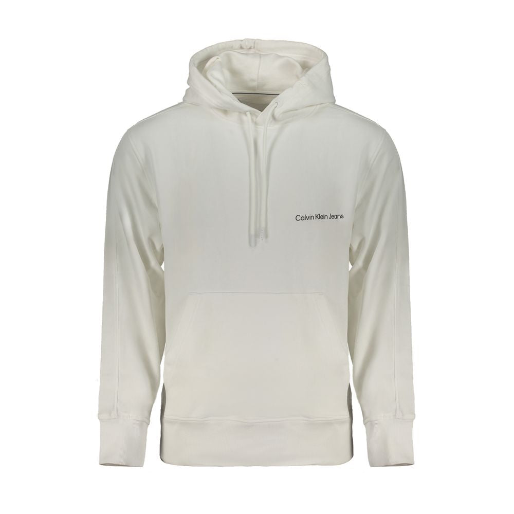 Calvin Klein White Cotton Sweatshirt Calvin Klein