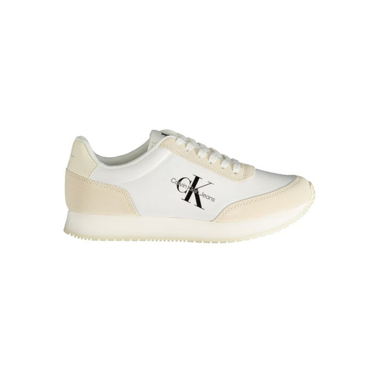 Calvin Klein Beige Polyester Athletic Sneakers Calvin Klein