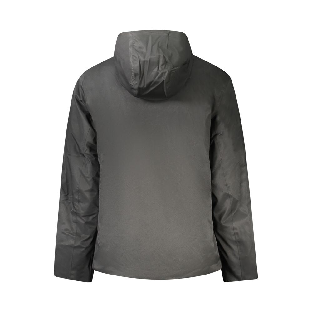 K-WAY Black Polyester Men Jacket KW-34132-XL