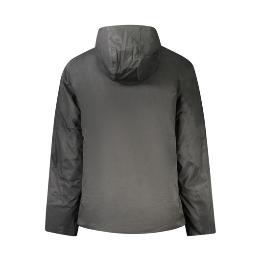K-WAY Black Polyester Men Jacket KW-34132-XL