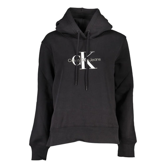 Calvin Klein Black Cotton Women Sweatshirt