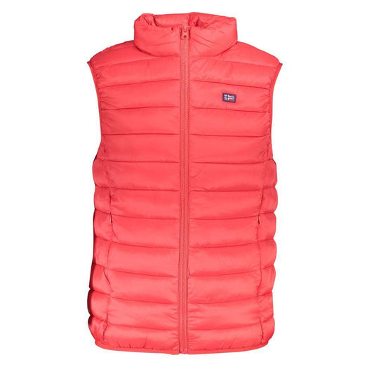 Norway 1963 Sleek Sleeveless Pink Polyamide Jacket NO-23327-L