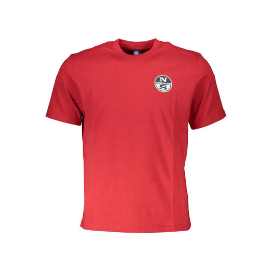 North Sails Red Cotton T-Shirt NO-27960-XL
