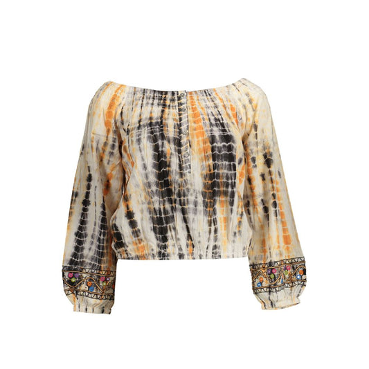 Desigual Beige Cotton Women T-Shirt Desigual