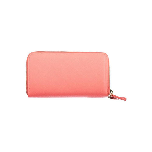 Mario Valentino Pink Polyethylene Wallet VA-36214