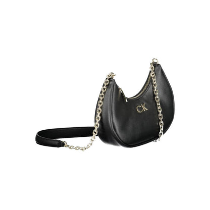 Calvin Klein Black Polyester Women Shoulder Bag