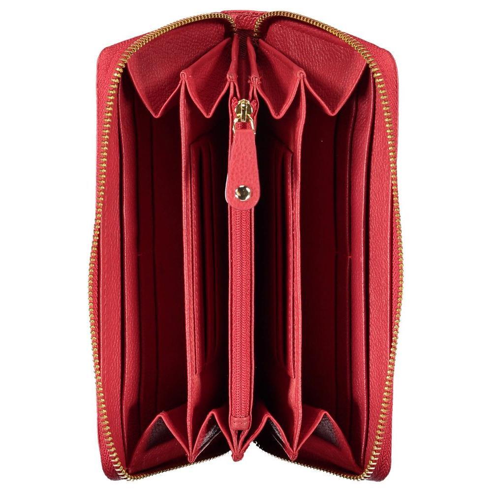 Mario Valentino Red Polyethylene Wallet VA-22538