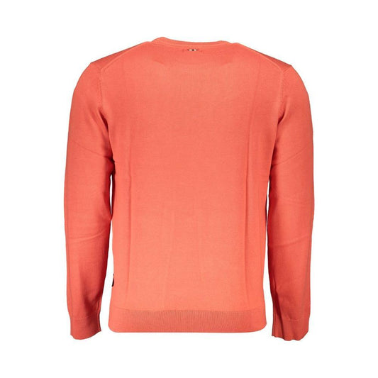 Napapijri Red Cotton Men Sweater NA-25304-S