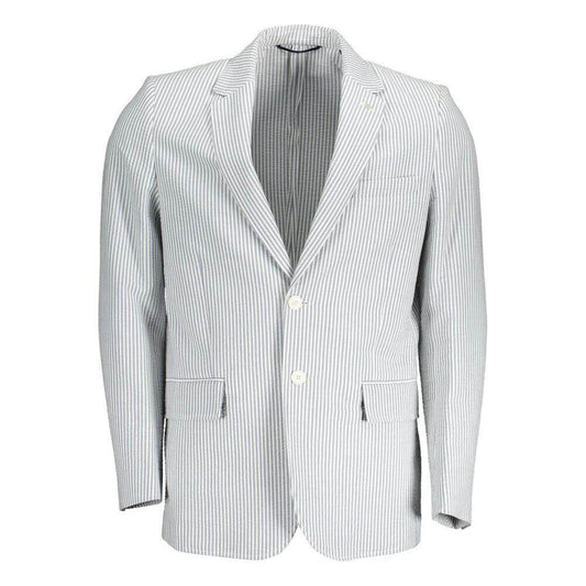 Gant White Cotton Men Jacket