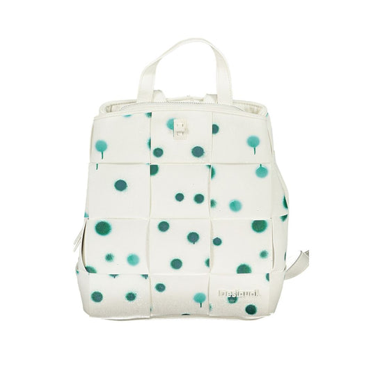 Desigual White Polyethylene Backpack DE-28941