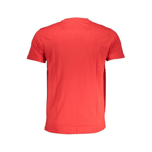 Cavalli Class Red Cotton T-Shirt CA-28576-M