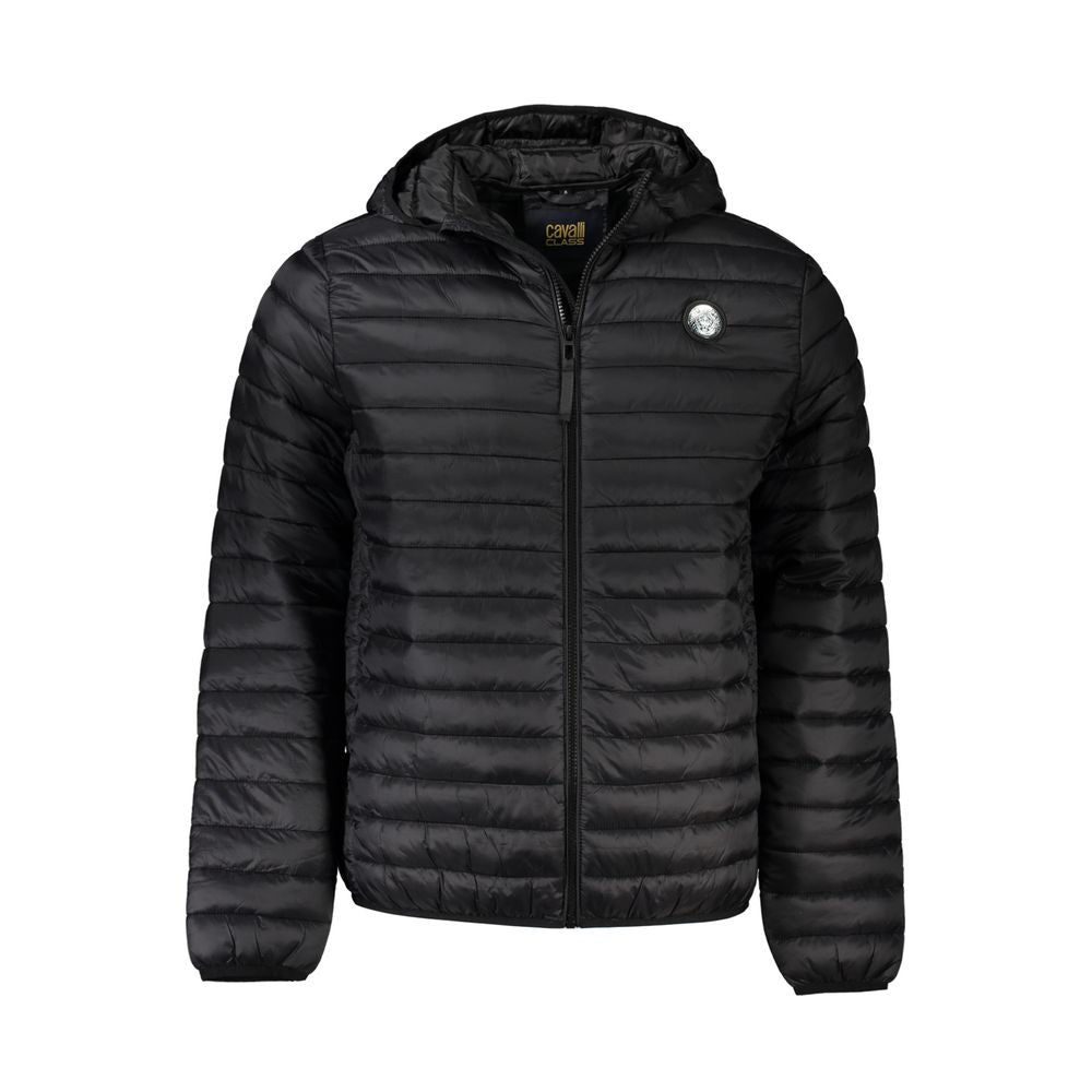 Cavalli Class Black Polyamide Men Jacket CA-31901-S