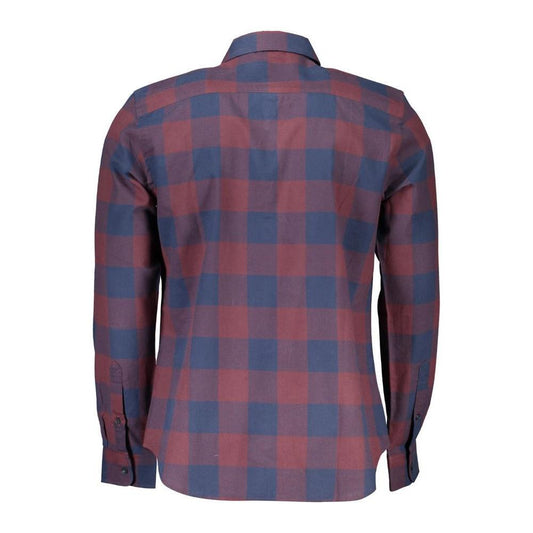 North Sails Red Cotton Men Shirt NO-23729-L