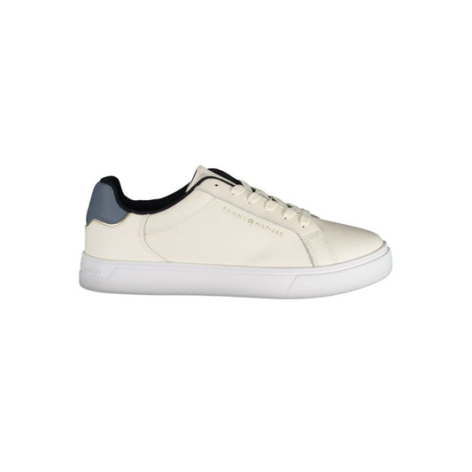 Tommy Hilfiger Beige Polyester Athletic Sneakers Tommy Hilfiger
