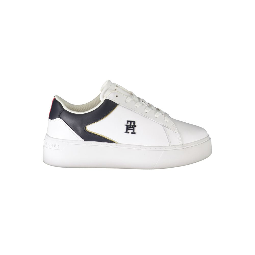 Tommy Hilfiger White Polyester Athletic Sneakers Tommy Hilfiger