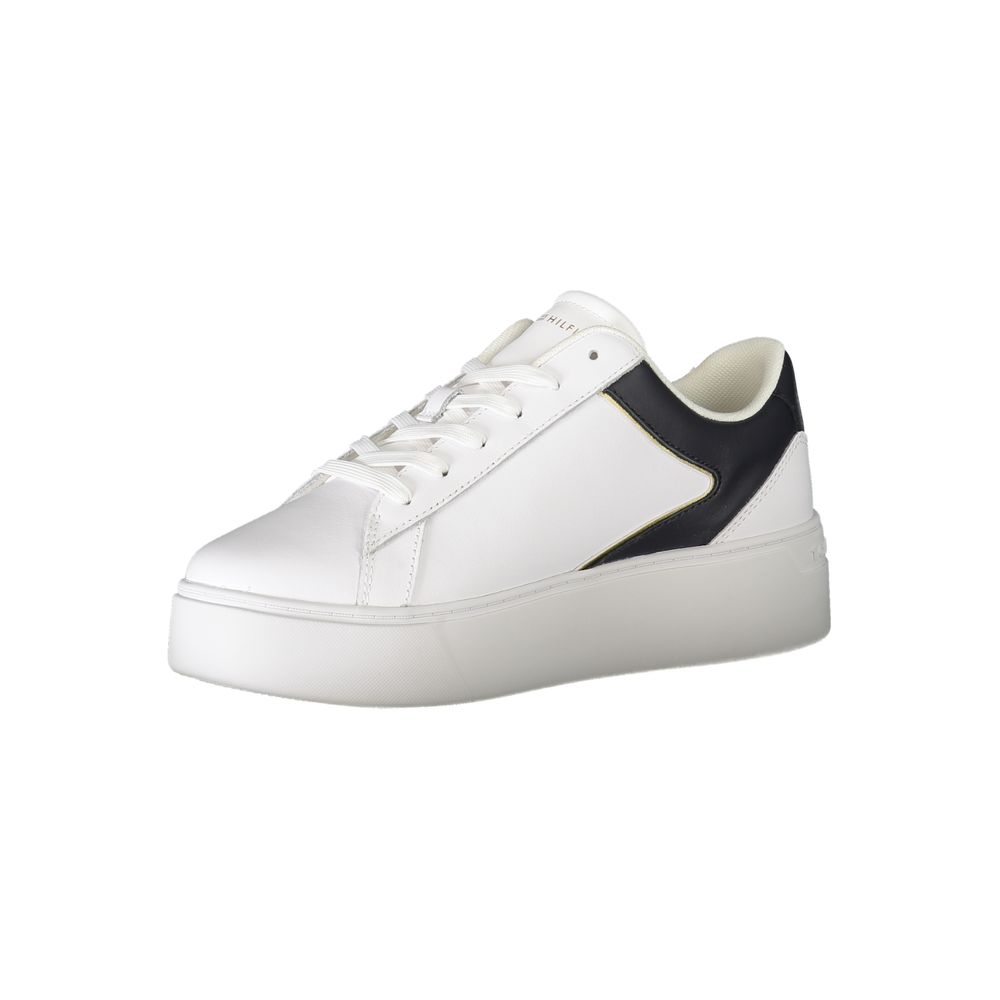 Tommy Hilfiger White Polyester Athletic Sneakers Tommy Hilfiger